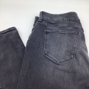 ana‎ Womens Mid Rise Skinny Distressed Jeans Black Size 16W